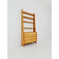 Mid-Century German Freestanding Vintage Library Bookcase Shelf Cheast Of Drawers, 1960S Mid-Century German Freestanding Vintage Library Bookcase Shelf Cheast Of Drawers, 1960S von MidAgeVintageDE