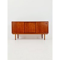 Mid Century Modern Swedish Walnut Sideboard By B. Fridhagen For Bodafors, 1964 von MidAgeVintageDE