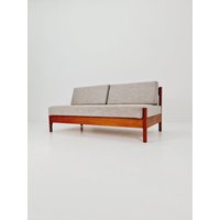 Mid-Century Rare Danish Teak Lounge Sofa/ Easy Sofa , With Storage Space 1960S von MidAgeVintageDE