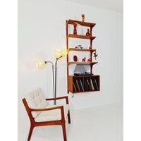 Mid Century Single Danish Teak Wall Unit With Vinyl Box/Record Cabinet By Poul Cadovius For Cado, Denmark, 1960S Mid Century Single Danish Teak Wall Unit With Vinyl Box/Record Cabinet By Poul Cadovius For Cado, Denmark, 1960S von MidAgeVintageDE