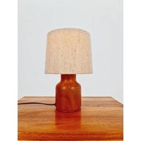 Mid Century Solid Teak Table Lamp By Bestorm, 1960S Mid Century Solid Teak Table Lamp By Bestorm, 1960S von MidAgeVintageDE