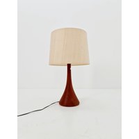 Mid Century Solid Teak Table Lamp By Domus , 1960S Mid Century Solid Teak Table Lamp By Domus , 1960S von MidAgeVintageDE