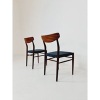 Mid-Century Teak Chair By Knud Faerch For Slagelse Møbelverk, 1960S Set Of 2 von MidAgeVintageDE