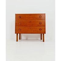 Midcentury Danish Design Chest Of Drawers/Drawer Dresser /3 Cabinet, 1960S Midcentury Danish Design Chest Of Drawers/Drawer Dresser /3 Cabinet, 1960S von MidAgeVintageDE