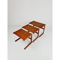 Midcentury Danish Teak Nesting Tables/ Side Tables By Salin Nyborg Möbler, 1960S von MidAgeVintageDE