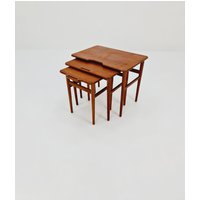 Midcentury Danish Teak Nesting Tables By Kurt Ostervig For Janson Möber , 1960S von MidAgeVintageDE