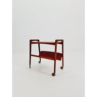 Midcentury Teak Vintage Side Table/ Bedside Night Stand With News Paper Shelf Straight From The Sixties By Opal Midcentury Teak Vintage Side Table/ Bedside Night Stand With News Paper Shelf Straight From The Sixties By Opal von MidAgeVintageDE