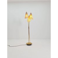 Rare German Vintage Floor Lamp in Brass , 1950S Rare German Vintage Floor Lamp in Brass , 1950S von MidAgeVintageDE