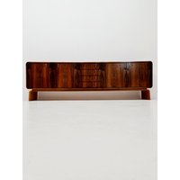 Rare Mid Century Modern German Rosewwod Sideboard, 1960S Rare Mid Century Modern German Rosewwod Sideboard, 1960S von MidAgeVintageDE