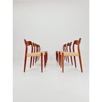 Rare Midcentury Danish Teak Dining Chairs Johannes Andersen For Uldum , 1960S, Set Of 6 von MidAgeVintageDE