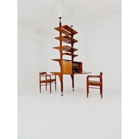 Two Sides Midcentury Danish Teak Free Standing Room Divider Shelving Unit, By Poul Cadovius, 1960S Two Sides Midcentury Danish Teak Free Standing Room Divider Shelving Unit, By Poul Cadovius, 1960S von MidAgeVintageDE