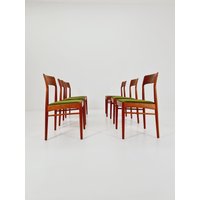 Vintage Danish Solid Teak Dining Chairs By Kai Kristiansen For K.s , 1960S, Set Of 6 von MidAgeVintageDE