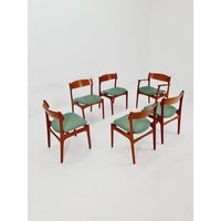Vintage Danish Teak Dining/Desk Chairs By Erik Buch For O D Möbler, 1960S Set Of 6 von MidAgeVintageDE
