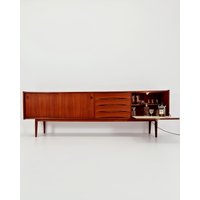Vintage Mid Century Danish Sideboard By Axel Christensen For Aco Mobler, Denmark, 1960S von MidAgeVintageDE