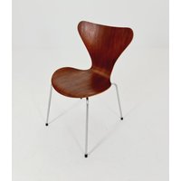 Vintage Teak 3107 Dining Chairs By Arne Jacobsen For Fritz Hansen, 1960S von MidAgeVintageDE
