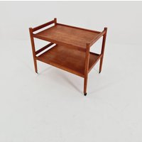 Vintage Tee Trolley Teak Table/ Coffee Table Danish Design Bar Carts From The 1960S Vintage Tee Trolley Teak Table/ Coffee Table Danish Design Bar Carts From The 1960S von MidAgeVintageDE