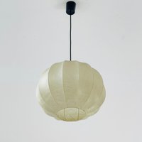 Cocoon Round Italian Mid-Century Cocoon Pendant Lamp By Achille Castiglioni , 1960S von MidAgeVintageDE2