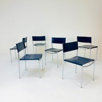 Mid Century Dining Leather Chair Se06 By Martin Visser For Frag Italy 1980S von MidAgeVintageDE2