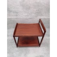 Midcentury Modern Danish Serving Bar Cart Trolley in Teak 1960S von MidAgeVintageDE2