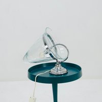 Rare Vintage Adjustable Glass Table Lamp Domicil Germany, 1980S von MidAgeVintageDE2