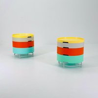 Set Of 2 Ikea Modern Storage Side Table Ps Modell By T. Richards, C. Brill En A. Williams Ikea Sweden von MidAgeVintageDE2