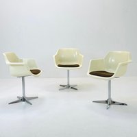 Set Of 3 Space Age Armchairs By G. Leowald For Wilkhahn, 1970S Set Of 3 Space Age Armchairs By G. Leowald For Wilkhahn, 1970S von MidAgeVintageDE2