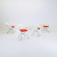 Set Of 4 Dar Armchair By Charles & Ray Eames For Vitra Germany Set Of 4 Dar Armchair By Charles & Ray Eames For Vitra Germany von MidAgeVintageDE2