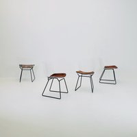 Set Of 4 Mid-Century Bird Chairs Model 420C Designed By Harry Bertoia For Knoll International , 1960S Set Of 4 Mid-Century Bird Chairs Model 420C Designed By Harry Bertoia For Knoll International , 1960S von MidAgeVintageDE2