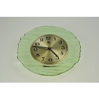 Kienzle Wanduhr, Mid Century Uhr, Quarz, Glas Kienzle, Große Retro Vintage Uhr von MidCenturyEU