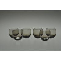 Signiertes Moser Set, Glas, Moser, Culbuto, Schnapsgläser, Schnapsglas, Gläser, Vintage Cordial Schnapsgläser Set von MidCenturyEU