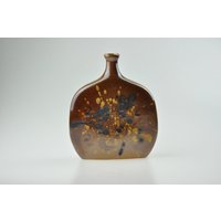Vintage Braun Keramik Vase, Porzellan Retro Mid Century Keramikvase, Vase von MidCenturyEU