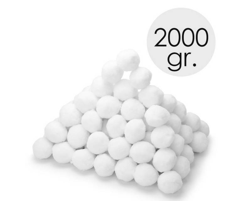 MidGard Filterbälle Filter Balls, 2000g Filterbälle für Poolpumpe ersetzen 72kg Filtersand, 2 kg, 2000 g Filterbälle ersetzen 72 kg Filtersand für Sandfilteranlagen von MidGard