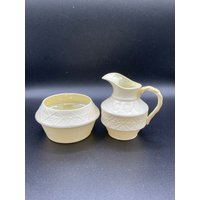 Jahrgang Belleek Irland Fermanaugh Creamer Und Zuckerdose - Super Selten Erstaunliches Porzellan von MidModzilla