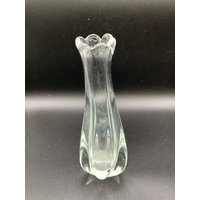 Süße Kunst Glas Knospe Vase - Vintage 8" Hoch Große Kleine Vase, Um Ihren Tisch Aufzumuntern von MidModzilla