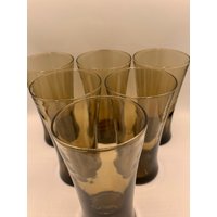 Super Coole Gläser - Braunes Bierglas 6Er Set Kleinere Basis, Breiter Mund Wird Toll Aussehen Auf Einem Mcm Bar Cart Sehr Anspruchsvoll von MidModzilla