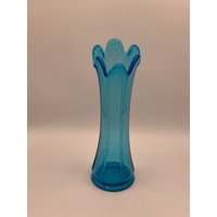 Vintage Blaue Swag Vase - 7, 5" Hoch So Lieblich Tolle Ergänzung Deine Mcm Kollektion von MidModzilla