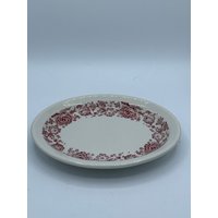 Vintage Sterling China Restaurant Ware 6 3/4" Ovale Platte - Rotes Weidenmuster Toller Zustand von MidModzilla