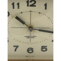 Vintage Westclox Nile Wanduhr Hübsches Mcm Atomic Decor von MidModzilla