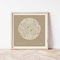 La Lune || Kunstdruck Boho Erdige Weibliche Kunst von MidTideDesign