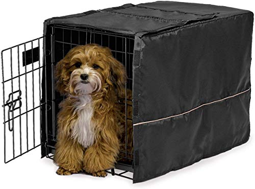 MidWest Homes for Pets CVR-22 Hundebox-Abdeckung, Stoff mit Teflonschutz, Sichtschutz für 56 cm lange Hundeboxen von MidWest und New World, maschinenwaschbar und trocknergeeignet von MidWest Homes for Pets