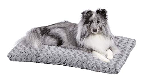 MidWest Homes for Pets Modell 40630-SGB Haustierbett, Ombré-Wirbel, kuschelig, 76 cm lang, für mittlere Hunde-/Katzenrassen; grau von MidWest Homes for Pets