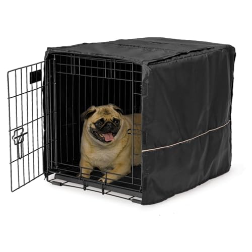 MidWest Homes for Pets CVR-24 Hundebox-Abdeckung, Stoff mit Teflonschutz, Sichtschutz für 61 cm lange Hundeboxen von MidWest und New World, maschinenwaschbar und trocknergeeignet von MidWest Homes for Pets