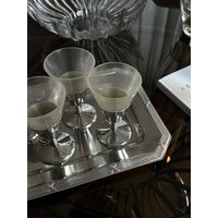 1970Er Ice Cream Cup Aluminium Mid Century East German Eisbecher Dessertschale - 4Er Set von Midcenturyhome24