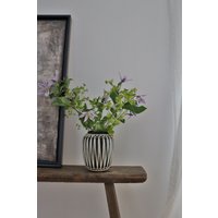 Mid Century Gmunder Keramik Made in Austria 1950S Vase Mit Bastgeflecht Afrika Kollektion von Midcenturyhome24