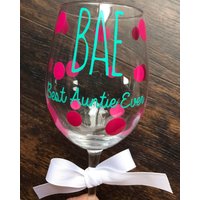 Beste Tante Aller Zeiten Weinglas Beste Tante Aller Zeiten Weinglas von MiddleSisShop