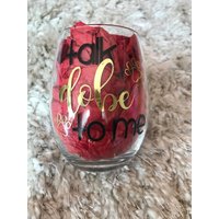 Doberman Weinglas Doberman Weinglas von MiddleSisShop