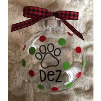 Haustier Name Ornament/Hunde Ornament/Personalisierte Ornament von MiddleSisShop