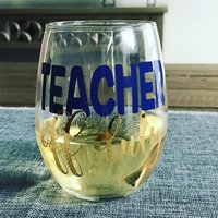 Lehrer Off Duty Weinglas von MiddleSisShop