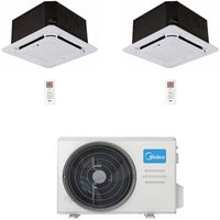 Midea 4-Wege-Kassetten-Kompakt-R32-Dual-Split-Inverter-Klimaanlage 12000 + 12000 BTU mit UE M3OG-21HFN8-Q Klasse A++/A+ Midea 4-Wege-Kassetten-Kompakt-R32-Dual-Split-Inverter-Klimaanlage 12000 + 12000 BTU mit UE M3OG-21HFN8-Q Klasse A++/A+ von Midea