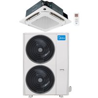Midea 4-Wege-Kassettenklimaanlage mit luftdurchlässigem Kühlergrill, R32, dreiphasig, 48000 BTU, MCD2-48HRFNX(GA), Wechselrichter, Klasse A++/A+ von Midea